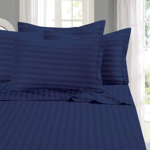 Vista 34 de Elegant Comfort - Juego de sábanas de 4 piezas, microfibra de 1500 hilos de calidad egipcia de lujo resistente a las arrugas, rayas estilo damasco
