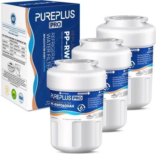Vista 12 de PUREPLUS Filtro de agua para refrigerador RWF0600A para GE MWF, paquete