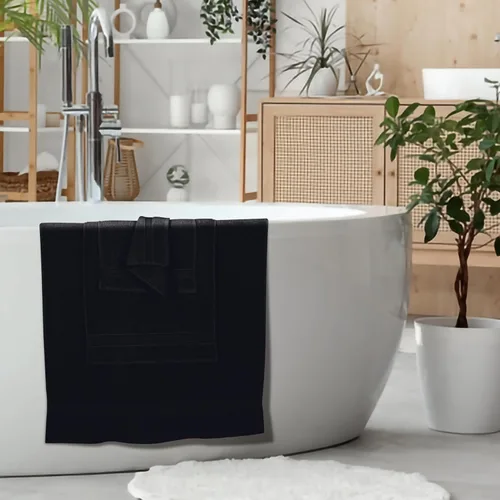 Vista 5 de Elvana Home Juego de 6 toallas de algodón ultra suave que contiene 2 toallas de baño de 28 x 55 pulgadas, 2 toallas de mano de 16 x 24 pulgadas y 2