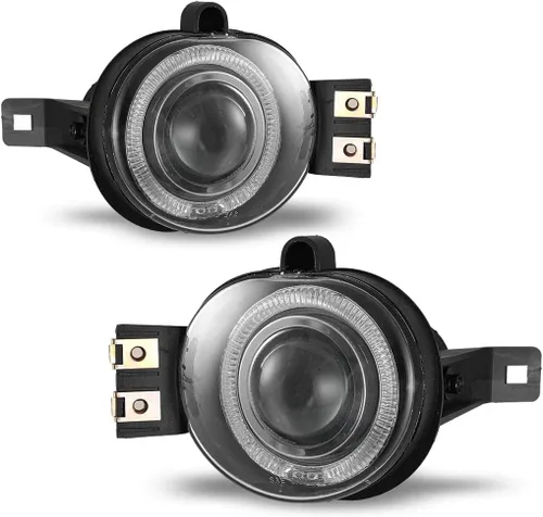 Vista 3 de Winjet WJ30-0065-09 luces proyectoras para la neblina con halo de LED para Dodge, Durango y Ram