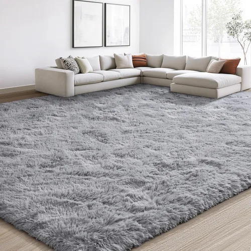 Vista 68 de EVOIONOS Alfombra Redonda Negra para Dormitorio, 4x4 Pies Alfombra de Área Circular Suave y Esponjosa para Sala de Estar, Alfombra Circular de Felpa