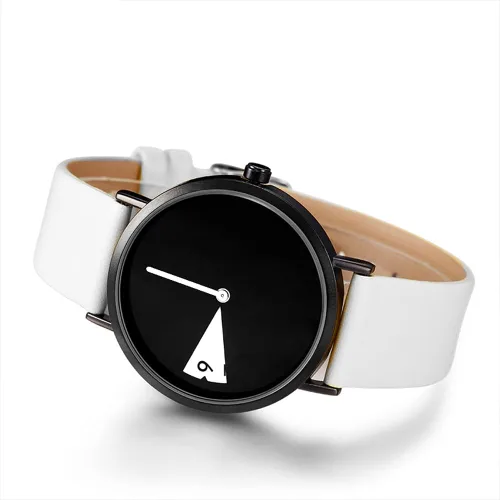 Vista 5 de SHENGKE Women Minimalist Watch Ultra Thin Leather Strap Fashion Creative Waterproof Watch