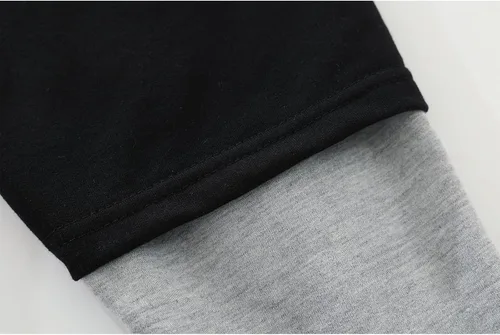 Vista 6 de GURUNVANI Sudadera con capucha de color de contraste para hombre Sudaderas con capucha de patchwork