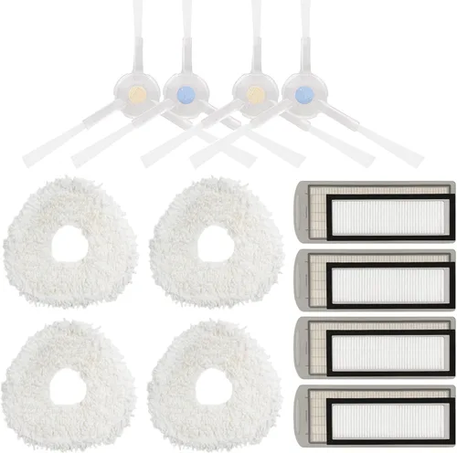 Vista 8 de Paquete de 4 piezas de repuesto de filtro HEPA compatibles con NARWAL T10 J1 J2 Robot Aspirador Accesorios