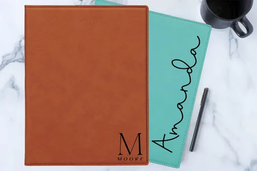 Vista 9 de Padfolio personalizado. Regalos profesionales de negocios. Padfolio personalizado. Carpeta organizadora de cartera de negocios corporativos. Soporte
