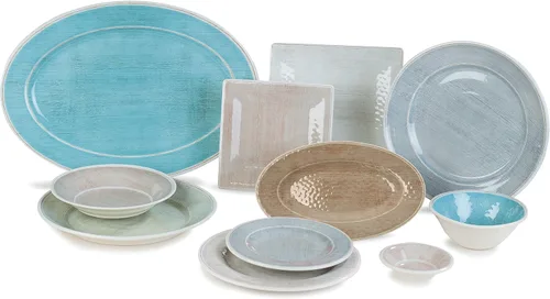 Vista 6 de Carlisle Plato de colección Grove, Vajilla de melamina, Beige, 1
