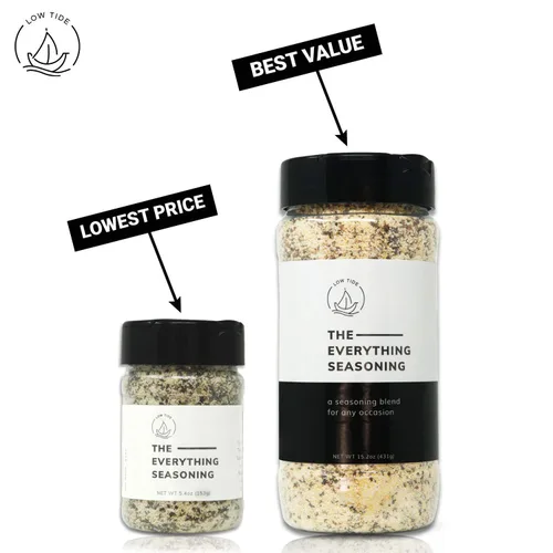 Vista 6 de Condimento estilo Santa María – Low Tide 15.2 oz – The Everything Seasoning Todo natural, sin MSG Fabricado en Estados Unidos ¡Espolvorea