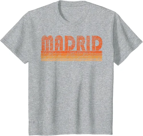 Vista 36 de clásico Retro Madrid playera, hombre 3XL, Asphalt Negro