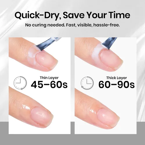 Vista 5 de Beetles - Látex líquido sin olor para uñas, 0.5 onzas líquidas, barrera de esmalte de uñas de látex blanco, protector de cutículas para gel