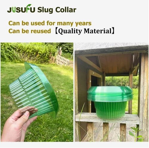 Vista 4 de Collares de babosas para plantas, collar de babosa para proteger las plantas de caracoles y babosas 6 piezas