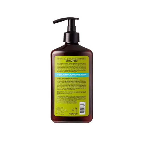 Vista 2 de KISS Color & Care Argan & Macadamia para cabello seco y dañado Set de champú y acondicionador natural