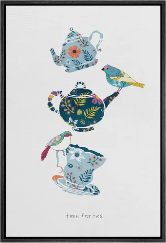 Vista 34 de SIGNWIN Lienzo enmarcado para pared, arte ornamental de neón fino, tazas de té, comida y bebida, ilustraciones culturales, arte moderno, elegante