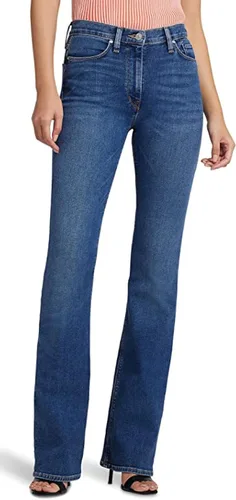 Vista 15 de HUDSON Jeans Barbara de cintura alta corte en negro recubierto Aparición