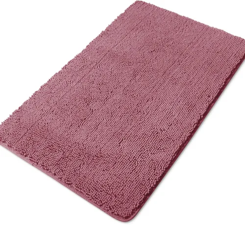 Vista 142 de Yeaban Alfombra de pasillo de baño de 24 x 72 pulgadas, antideslizante, alfombra de baño larga de felpilla gruesa, absorbente y lavable, alfombra