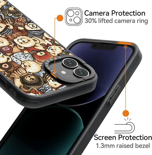 Vista 3 de Compatible para iPhone 11 Funda Bonita Estética - Funda de Teléfono Duradera de Moda Divertida - Diseño de Cubierta con Estampado de Patrón de Oso