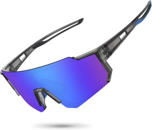 Vista 28 de STORYCOAST Lentes de sol deportivos polarizados para hombres y mujeres, para conducir, pesca, ciclismo, bicicleta de montaña, protección UV400