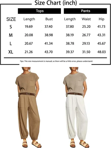 Vista 6 de LILLUSORY Conjuntos de tejido de 2 piezas para mujer, conjuntos de sudadera de moda