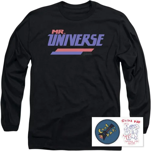 Vista 2 de Steven Universe Mr. Universe Cartoon Network Camiseta y calcomanías de manga larga (XXL), Negro