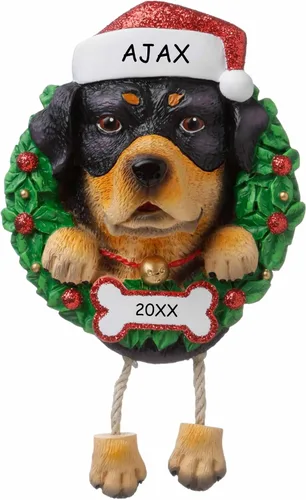 Vista 6 de Adorno de Navidad personalizado para mascotas de raza de perro (Beagle)