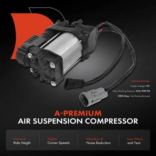 Vista 2 de A-Premium Compresor de suspensión de aire compatible con Hyundai Equus 2011 2012 2013 2014 2015 2016, Sedán, repuesto # 558103M000, 55810-3M000