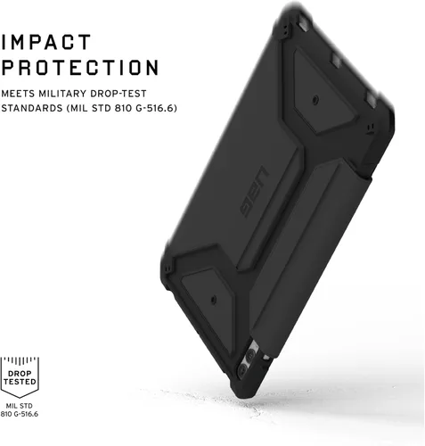 Vista 3 de UAG - Funda diseñada para Samsung Galaxy Tab S9 Plus de 12.4 pulgadas 2023 SM-X810 Metropolis SE negro, multiángulo con función de encendido