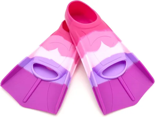 Vista 11 de Fadgesy - Aletas de entrenamiento de natación, cómodas aletas de silicona para nadar y bucear, tamaño adecuado para niños, niñas, niños y adultos