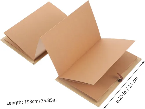 Vista 2 de PRETYZOOM Colección de álbumes de fotos de graduación de 6 pulgadas para tarjetas, álbum de recortes plegable, artesanía fina para oficina y hogar