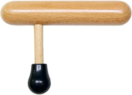 Vista 2 de Protector de pulgar de madera para punto de disparo, tejido profundo T forma de barra de prensa de madera