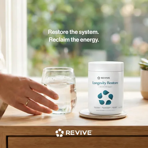 Vista 8 de Revive MD Longevity Restore NMN 500mg Suplemento, 30 porciones
