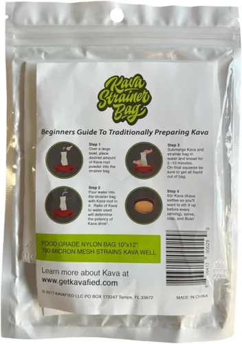 Vista 8 de Kavafied Bolsa coladora de kava tradicional prémium