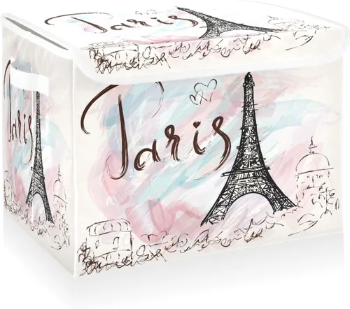 Vista 26 de CaTaKu Contenedores grandes de tela con tapas, cajas de almacenamiento de bastones de caramelo de Navidad con asas para organizar la ropa, cubos