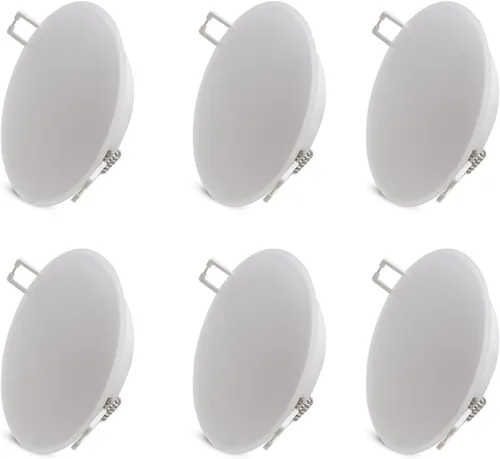 Vista 14 de Lámpara de techo empotrable LED de 12 voltios, luz de disco de 3 pulgadas, regulable 4 W 3500 K blanco cálido, luz interior de montaje empotrado