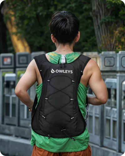 Vista 7 de Owleys Mochila de hidratación - Mochila de hidratación ligera e impermeable Bolsa de agua de 2 litros Mochila para correr y ciclismo