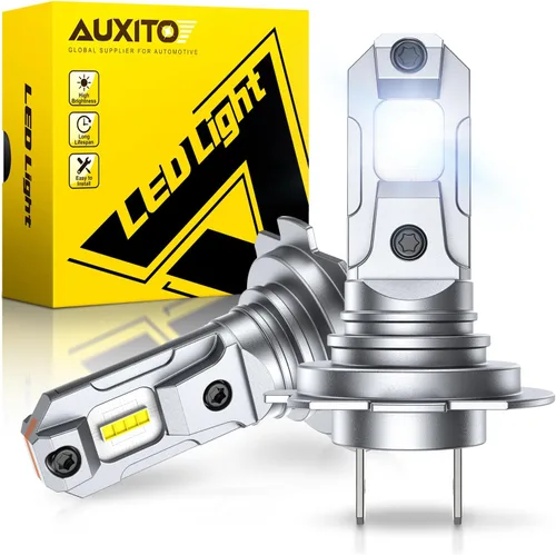Vista 16 de AUXITO Bombillas LED H4 HeadIight 9003 HB2 de haz alto/bajo, 6500 K blanco frío, luces brillantes, Plug and Play, brillo elegante y futurista