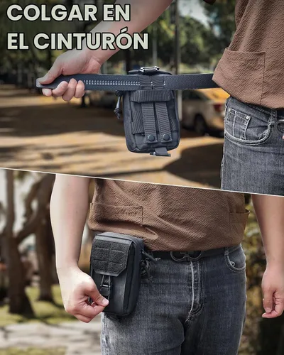 Vista 6 de RXW MOLLE Accessories - Funda táctica para teléfono, funda de herramientas EDC para chaleco y cinturón de servicio