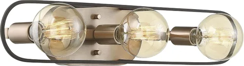 Vista 12 de Nuvo Lámpara de chasis 60/6641, mini colgante de 1 litro, acabado de latón cepillado de cobre