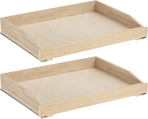 Vista 14 de ROOMTEC Organizador de gabinete extraíble con cierre suave, 13-1/2 pulgadas de ancho x 21 pulgadas de profundidad, cajón extraíble para armarios