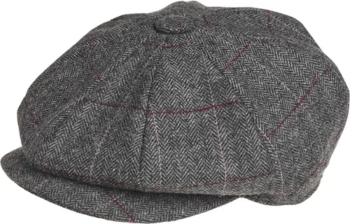 Vista 5 de Peaky Blinders Gorra plana de lana estilo Newsboy de 8 piezas para hombre