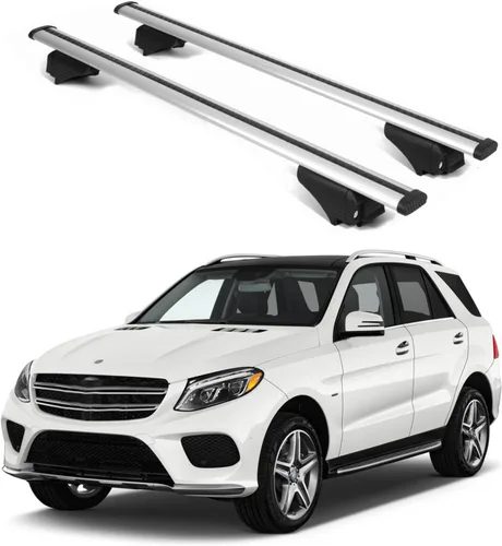Vista 12 de ERKUL Barras transversales de techo para Mercedes Benz GLE (V167) 2019-2026 Barras transversales de aluminio con bloqueo antirrobo para techo Negro
