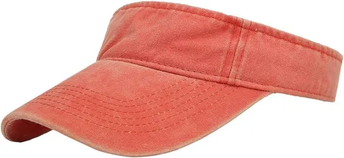 Vista 6 de Gorras Deportivas con Visera Solar de Algodón con Parte Superior Abierta para Hombres y Mujeres Verde militar