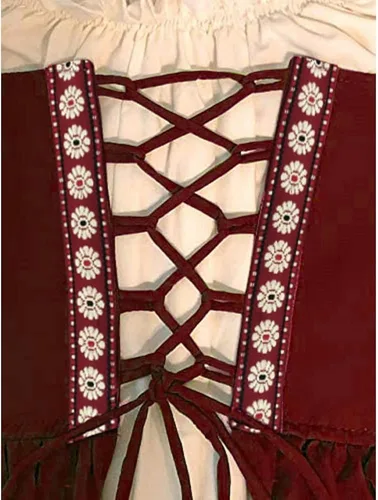 Vista 5 de Abaowedding Renaissance Dress Women Medieval Dress Medieval Costumes Women