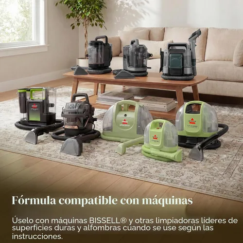 Vista 5 de Bissell Professional Spot and Stain + Oxy Fórmula limpiadora de manchas, portátil, para máquina, 32 onzas líquidas, unidad