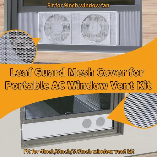 Vista 7 de LBG Prouducts - Kit de ventilación portátil de aire acondicionado para ventana, protector de pantalla de malla, kit de sellado de ventana de CA