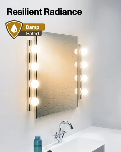 Vista 6 de Sunco Juego de 12 bombillas LED G25, bombillas de globo para tocador de baño de alto rendimiento, 1000 lm, 11 W (equivalente a 100 W), 2700 K, luz