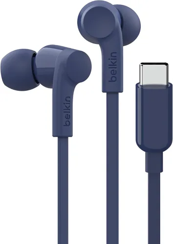 Vista 9 de Belkin SoundForm - Auriculares con cable con conector USB-C, auriculares intrauditivos con micrófono, auriculares USB-C para iPhone 17, iPhone 16