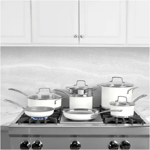 Vista 4 de Cuisinart MW89-11 Juego de 11 piezas blanco mate