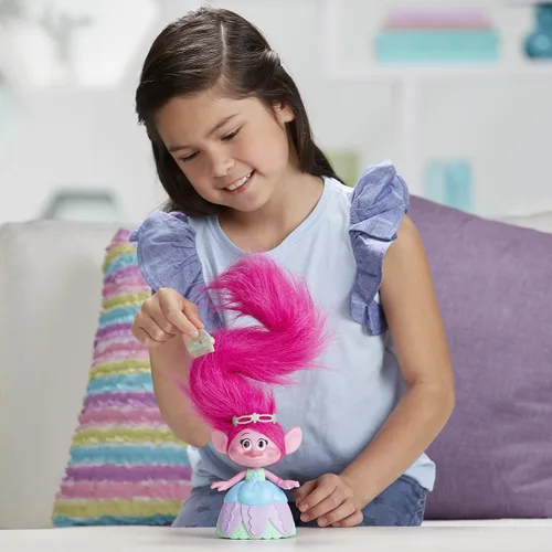 Vista 8 de DreamWorks Trolls Hair in the Air Poppy, multicolor, modelo: C1305