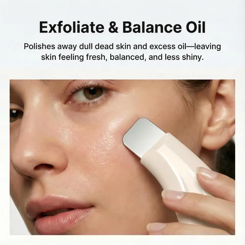 Vista 7 de Sookga Herramienta removedor de puntos negros, raspador facial de silicona para limpieza profunda, espátula facial exfoliante, removedor de puntos