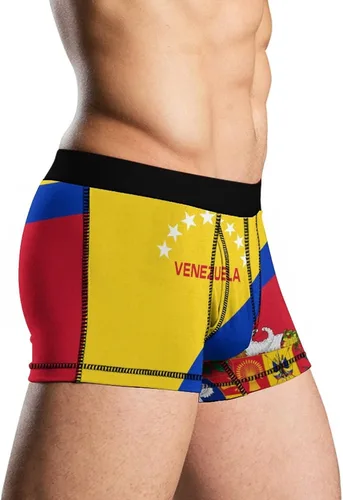 Vista 4 de Venezuela Flag Men's Underwear Boxer Briefs Soft No-Ride-Up Wicking Underpants