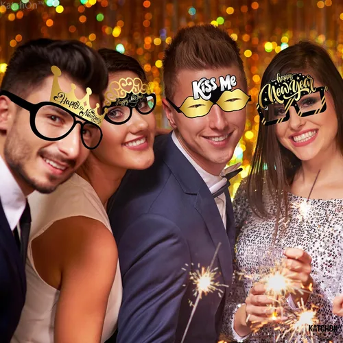 Vista 6 de KatchOn, Gafas de Año Nuevo 2025 – Paquete de 12 Gafas de Feliz Año Nuevo 2025, decoraciones de Año Nuevo 2025 Gafas de Año Nuevo 2025